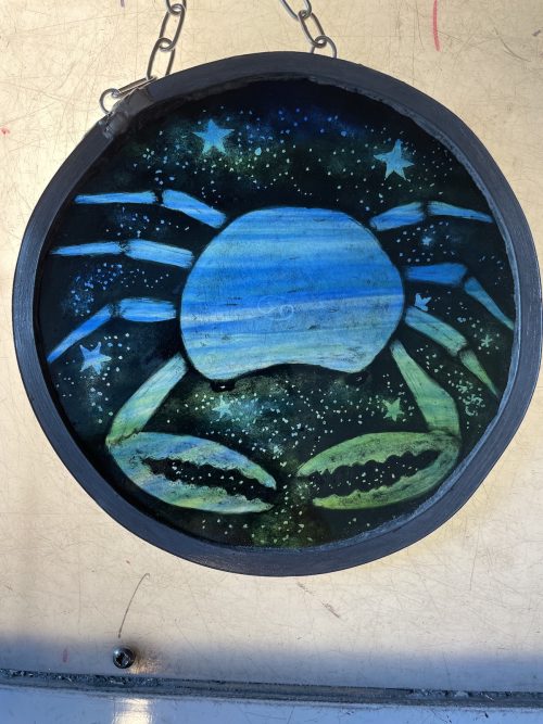 Cancer Star Signs Stained Glass