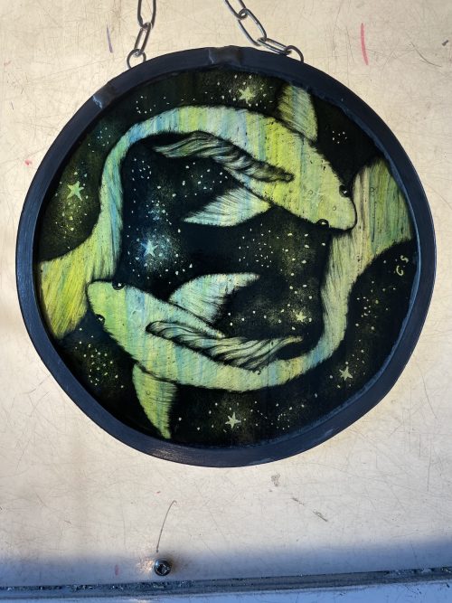 Pisces Star Signs Stained Glass
