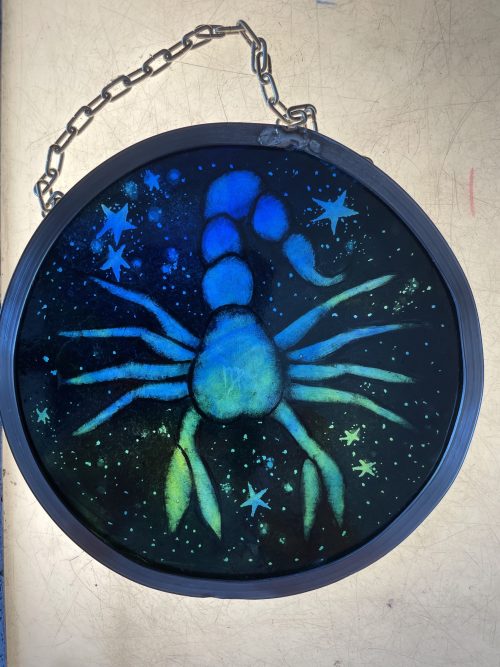 Scorpio Star Sign Stained Glass