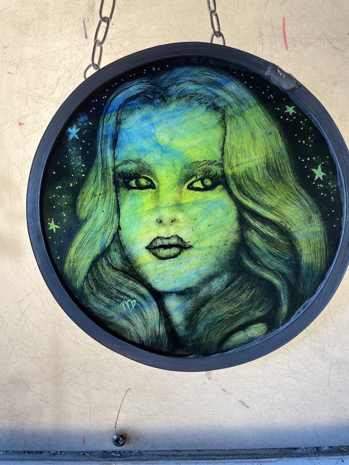 Virgo Zodiac Star Signs Stained Glass