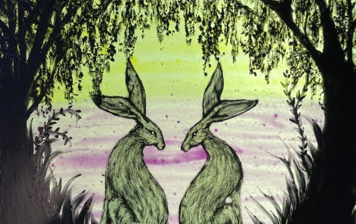 Be the Tree bespoke stained glass panel by Christine Saunders