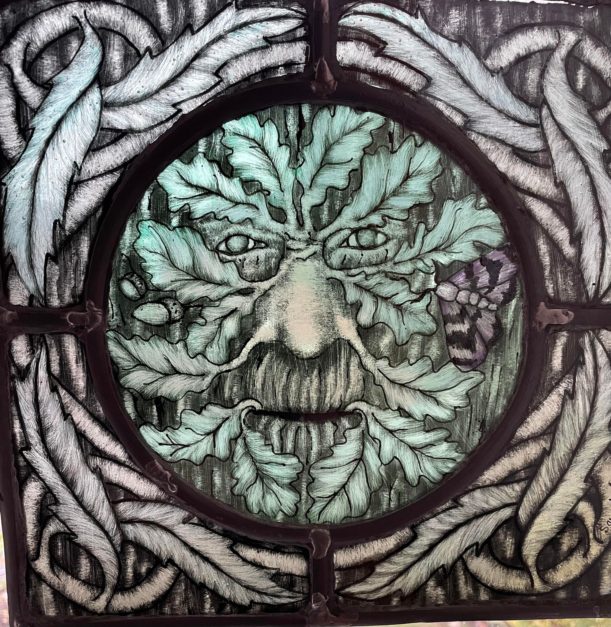 stained glass artist in somerset, christine saunders artwork