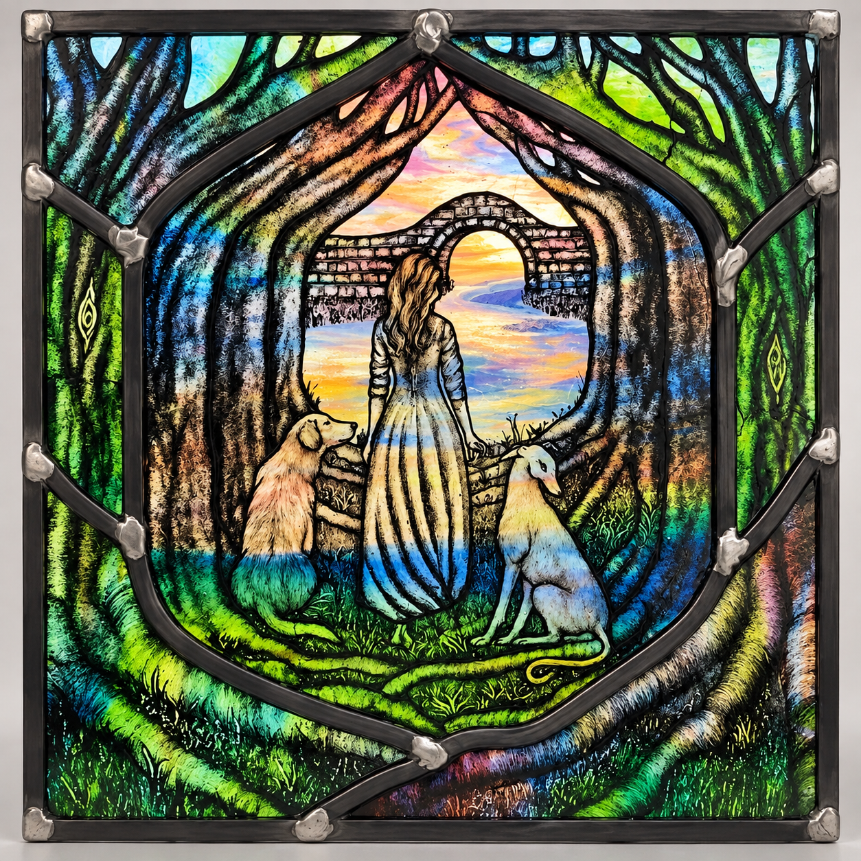 bespoke stained glass commission by Christine Saunders at Amber Dragonsbespoke stained glass commission by Christine Saunders at Amber Dragons