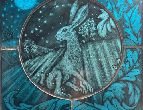 Wuthering Heights in Stained Glass – A Gothic Tribute to Cathy at the Window