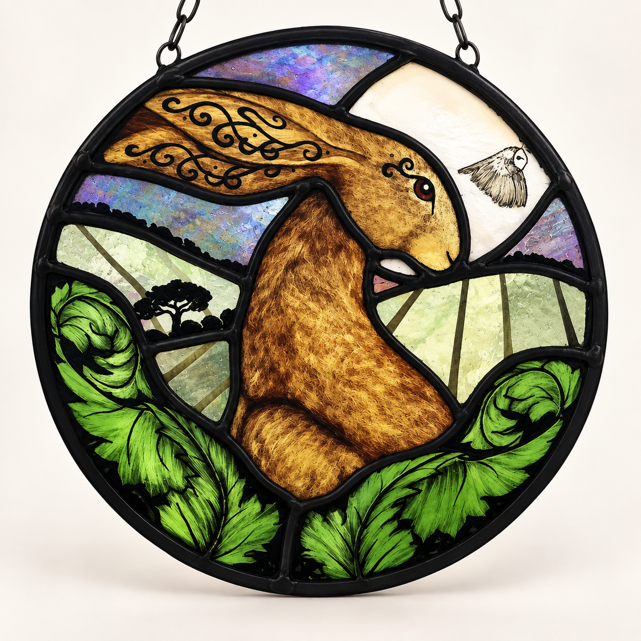 stained glass roundels